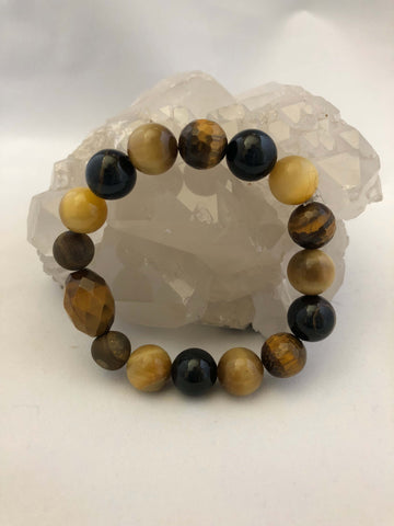 Premium Black and Brown Stone Bracelet